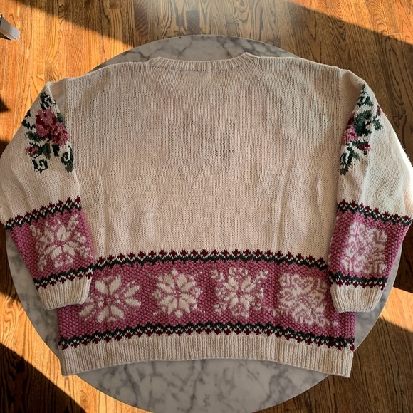 VTG 90s Bundle: XL Hand Knitted Sweaters - Picture 10 of 11